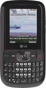 LG 500G   Black (TracFone) Cellular Phone