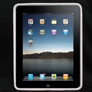  Skin TPU Glove WHITE Solid Soft Cover Case for Apple iPad 3G tablet 