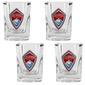 Colorado Rapids 4 Piece Square Shot Glass Set (Primary Team Logo)