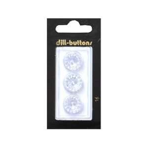    Dill Buttons 14mm Shank Transparent 3 pc (6 Pack)