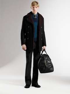 Gucci   Shearling Trim Coat    