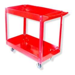   Rolling Red Service Shop Utility Tray Tool Cart Garage Tool Parts New