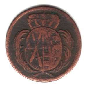  1777 C German State Saxony 1 Pfennig Coin KM#1000 