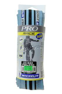 Michelin Pro Race Road Tire  700x23c  Light Blue/Black  
