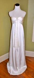 CREW Ivory Silk Satin Strapless Gown 6 NEW Sample for Fall 2011 