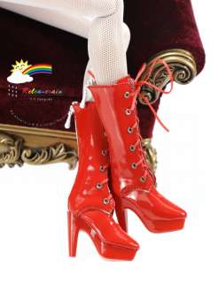 16 Tonner Tyler/Antoinette Shoes Lace Up Boots Pt Red  