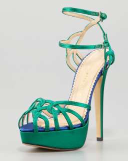 Top Refinements for Ankle Strap Satin Sandal