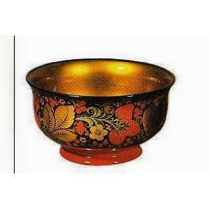   painted Khohloma Wooden Decorative Cup/Bowl * 100 x 180 mm * # x.164