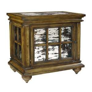 Wood Mirror Antique Style Cabinet 