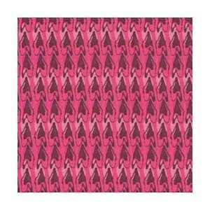   Yards 100% Cotton D/R Hearts Aligned/Raspberry Arts, Crafts & Sewing