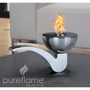   Mobile Stainless Ethanol Biofuel Table Top Fireplace