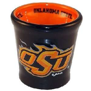  Oklahoma State University Shotglass Ceramic Relief Case 
