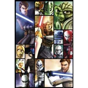  Star Wars The Clone Wars   TV Show Poster (Character 