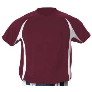   506S Adult 2 Color Custom Baseball Jerseys MA/WH   MAROON/WHITE A3XL