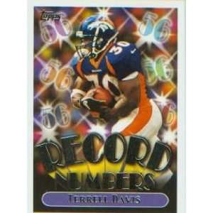  1999 Topps Record Numbers Silver #RN2 Terrell Davis 