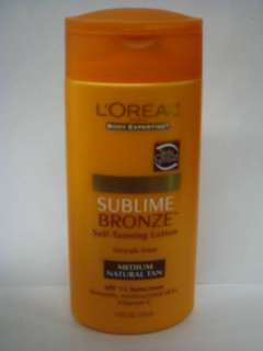 Loreal Sublime Bronze Self Tanning Lotion, SPF15   5 oz  