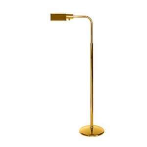    PB Face 1 Light Floor Lamp in Solid Polished Bra