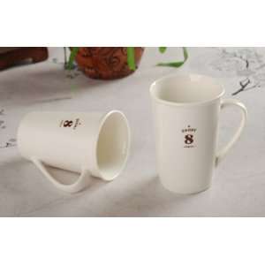  8 Ounces White Starbucks Digital Ceramic Mug Cup with 