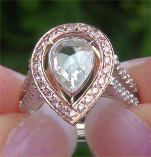 Estate 1.76 ct Natural SI2/G Rose Cut Diamond Engagement Wedding Ring 