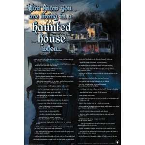  Haunted House Jokes Horror Movie Humour Poster 24 x 36 
