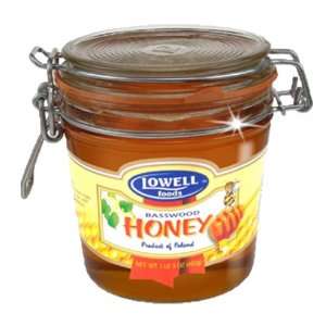 Lowell Foods Basswood Honey, 21.1600 Ounce  Grocery 
