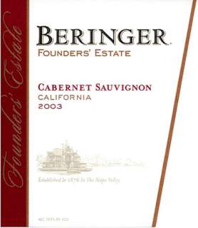 Beringer Founders Estate Cabernet Sauvignon 2003 