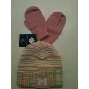 Size Offically Licensed Michigan State Girls Hat and Mittens Mismatch 