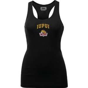  IUPUI Jaguars Black Womens Arch Logo Tank Top Sports 