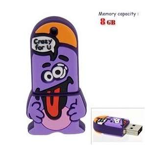  8GB Mini Finger Man Flash Drive (Purple) Electronics