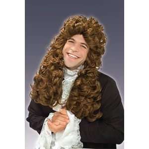  King Charles Wig (Brown) Adult Halloween Costume Accessory 