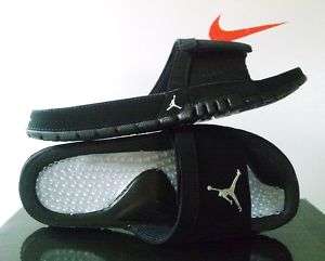 New Nike Jordan Hydro VI Black/Metallic Silver sz 14  