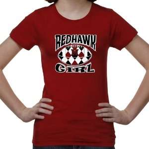  Miami University RedHawks Youth Argyle Girl T Shirt   Red 