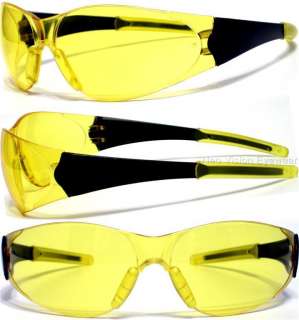 Doberman Yellow Lenses With Gel Nose Pads Safety Glasses Night Driving 