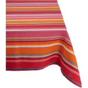   Fiesta Bright Stripe Tablecloth, 52 Inch by 52 Inch