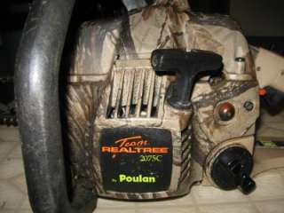 TEAM REALTREE BY POULAN 2075C GAS POWERED CHAINSAW  