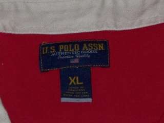 Mens U.S. POLO ASSN.Long Sleeve Polo Shirt SizeXL FREE SHIP  