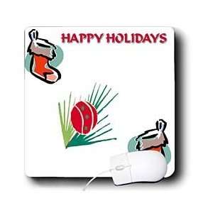  Florene Christmas   Holiday Happy   Mouse Pads 