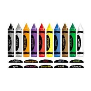  Crayons In English & Spanish