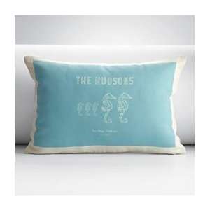  outdoor seahorse pillow ivory cover 18x18