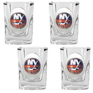  New York Islanders NHL 4pc Square Shot Glass Set Sports 