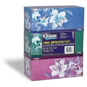  Kleenex Ultra Facial Tissue (3 Packs of 144 Sheets 