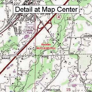  USGS Topographic Quadrangle Map   Rocklin, California 
