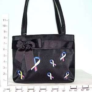    Purse ~ Black w/Support USA/Troops Ribbons 