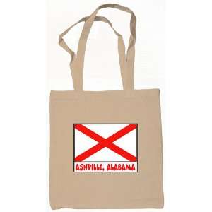 Ashville Alabama Souvenir Tote Bag Natural