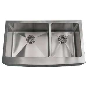 Sale   42 Optimum Stainless Steel 60/40 Double Well Curved Apron 