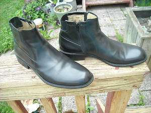 JOHNSTON & MURPHY Italy Black Ankle Boots sz 9.5 shoes  
