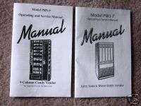 Antares Combo Vending Soda Snack Operating Manuals Set  
