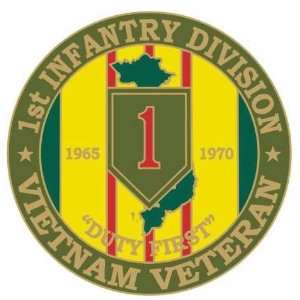  1st Infantry Division Vietnam Veteran Pin 