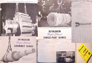 BETHLEHEM STEEL~SLING,FITTING,METAL,MACHINING,WIRE ROPE  