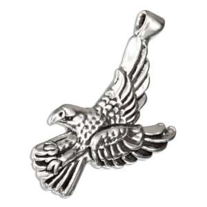  Sterling Silver Landing Eagle Pendant. Jewelry